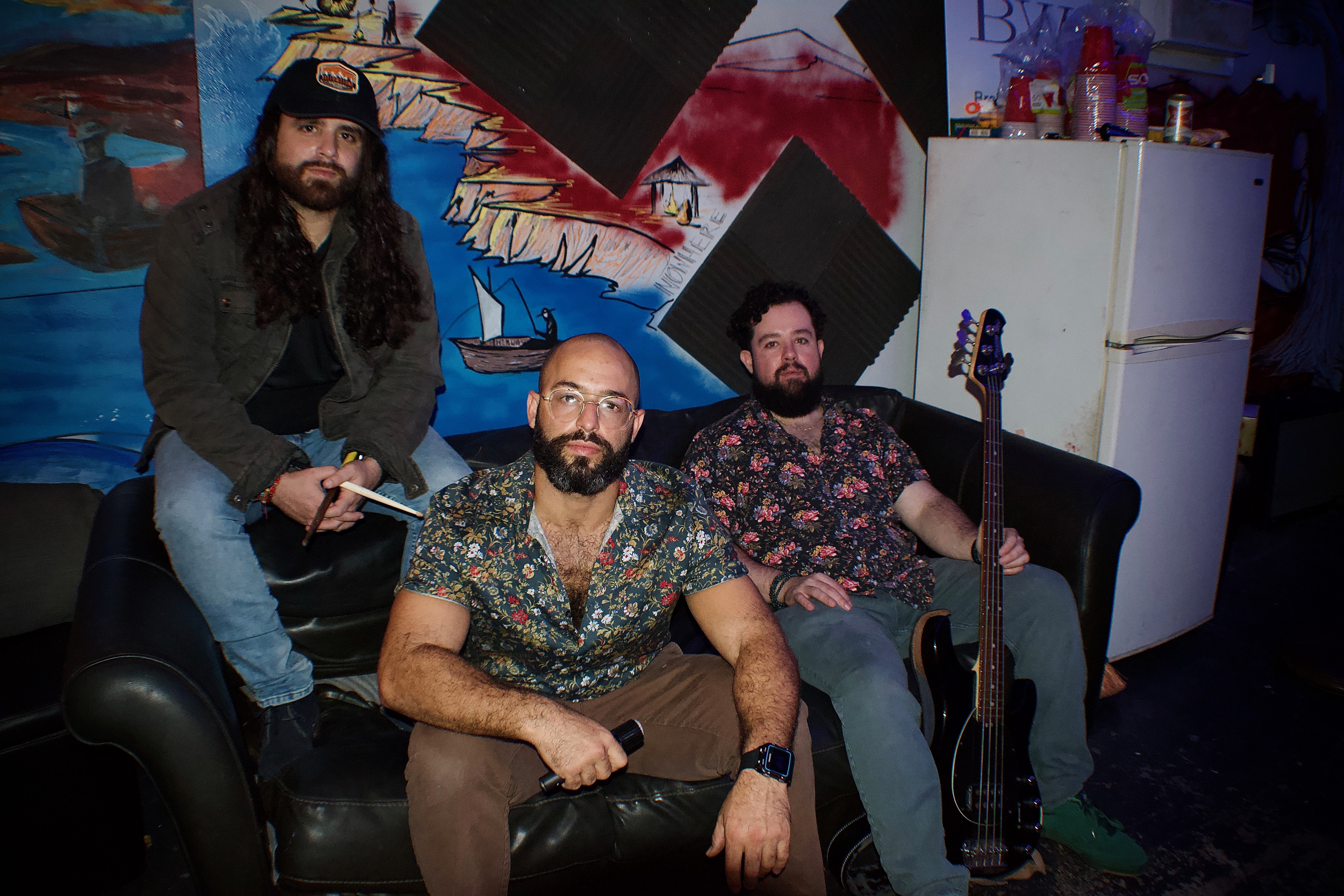 Room Perk artists posed in the studio