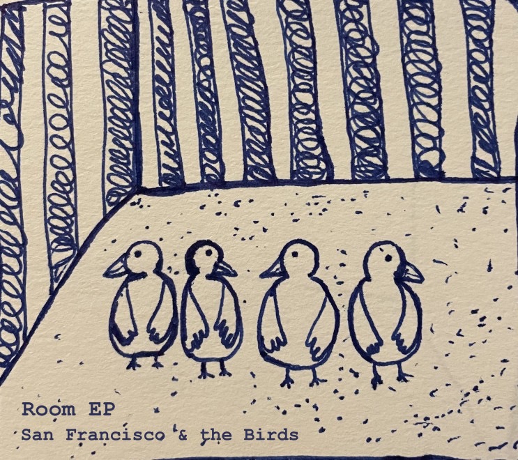 Penguin drawings on paper cover art